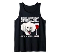 Poodle Wine Lover Gift for Her Débardeur