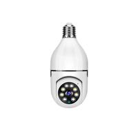 POOIQX Caméra Ampoule HD E27 Couleur Vision Nocturne WiFi caméra intérieure Alarme vocale Audio bidirectionnel AI Suivi de Mouvement IP, Aide au Suivi(Cam Add 32G Card)
