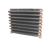 POOIQX Radiateur de refroidissement à eau en aluminium, radiateurs à ailettes d'évier en aluminium, radiateur de congélateur, système de condenseur de congélateur 360-390 W(250X45X210mm)