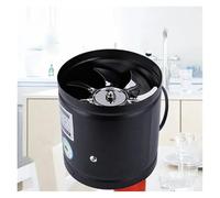 POOIQX Ventilateur de salle de bain à tube axial en métal, extracteur de conduit de 500 m³/h, ventilateur d'extraction à insert(4inch)