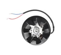 POOIQX Ventilateur D'extraction De Fumée, Longueur Cylindre 100mm, Conduit 140 M³/h, Tuyau En Ligne Silencieux, Taille Trou 100 À 110mm, Outil Cuisine, Maître de flux(Zwart)