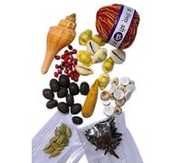 Pooja Boîte de 7 articles, Red Mulli Shankh, Pooja Kodi, Lal Gunja, Gomti Chakra, Kamal Gatte, Moli, Laung/Elayachi, Diwali Pooja Item, Deepawali Pooja Item, Laxmi Ganesh Pooja