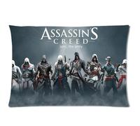 Pookeb Assassins Creed Rogue Death Follows Me Pillowcase Cover Design Custom Zippered Pillow Cases Standard Size Inch 20*30 inches (Twin sides) PLC106