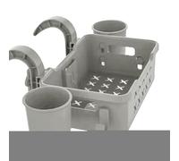 Pool Basket, Swimming Organizer Bin, Bottle Holder Storage, Mesh Frame Design, Multi Compartment Container for Goggles, Sunscreen, Towels, and Drinks by Higher Ground Pools 8.26x12.2x4.33 Inches