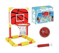 Pool Basketball Hoop - 22.05 inch Floating Stand with Backboard | ABS Inflatable Water Game Set - Kids HandEye Coordination Toy is Ideal for Backyard Lake School Park Gym Party