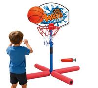 Pool Basketball Hoop, Floating Interactive Fun Entertainment Toy, Durrable Water Pool Basketball Hoop For Parents Children Kids Family Yard Home House Garden Ground Outdoor Swimming Game Use