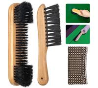 Pool Brush Cleaning Kit with 3 Tools,Pure Solid Wood Brush and Nylon Bristles,Snooker Accessories for Pool Table.[M19]