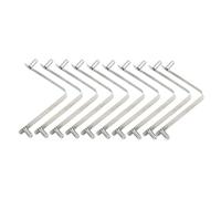 Pool Brush Clip Set, 10 Pieces Swimming Pools Hairbrush Butterfly, 1.77x0.43x2.36 inch Rust Proof Clamp & Attachment Clips, Replacement Parts for Scrubbing Poles, Telescopic Pole, Spa Vacuum, and Net