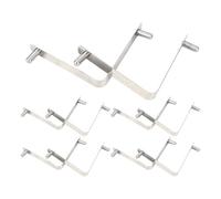 Pool Brush Clip Set, Butterfly Attachment Clips, Rust-Proof Pool Scrubbing Cleaning, Clamp Replacements for Telescopic Poles, Spa Vacuum, Net Rake, and Wall Maintenance, 1.77x0.43x2.36 inches