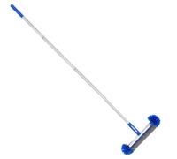 Pool Brush, Detachable Scrubber, Heavy Duty Cleaning Tool, Curved Edge Design for Efficient Reach, 17 inches, for Steps, Walls, Tiles, Gym, Backyard, Bathroom, Roof, Home