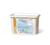 Pool Care Chlor 250 4 Actions 1 kg, Chlore pour Piscine en pastilles de 250 g (tri-90/250) Multiaction Active à 90% à Dissolution Lente pour Piscine
