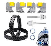 Pool Cleaner Accessory - Rubber Tire Brush Assembly Durable Cleaning Unit