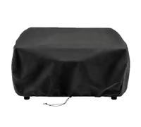 Pool Cleaner Caddy Cover, Vacuum Storage Shield, Dustproof and Sunproof Protector, Weather Resistant Outdoor Cover for Garden, Lawn, Patio, Yard Use, Black, 49.9x49.7 inches