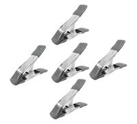 Pool Cover Clamps, Metal Pool Clip, 5 Pieces Secure Grip Rust Proof Quick Release Easy Install Heavy Duty Portable Compact, Tarp Fastener for Outdoor Backdrop Banner, 4.17Inches, Gray