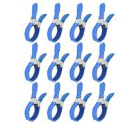 Pool Cover Clamps - Silver Stainless Steel Twelve Pieces Set, Tarpaulin Clips, Non Slip Wind Guard, Backyard Tarp Fasteners, Wind Guard with Firm Grip | Perfect Protection for Winter Deck Furniture
