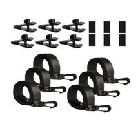 Pool Cover Straps, Solar Cover Reel Fastening Set, Strong Grip Easy Installation Ground Swimming Accessories for Adults Professionals Beginners, Adjustable Pool Coverr Attachment Kit for Secure Fit