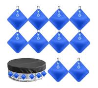 Pool Cover Weights - PVC 35cm, Water Bag Set, Leakproof Protection | Heavy-Duty Durable Design, Swimming Pool Accessory for Park, Backyard, Villa, Hotel, Beach House, Homeowners