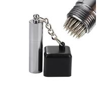 Pool Cue Chalk Holder, Portable 2 In 1 Design, Non Slip Protective Grip, Scuffer And Chalk Storage, Professional Billiards Gear, Suitable for Enthusiasts Game Room Practice Match Training Club Event