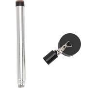 Pool Cue -Porte-craie avec pointes et couvercle Goupille métallique pour pointe de queue de billard Réparation Circulaire