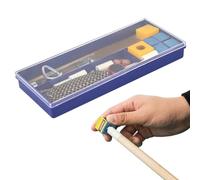 Pool Cue Repair Kit - ABS Cue Tip Clamp Repair Tool Kit | Kit de réparation Pool Cue Tips | Réparation de queue de billard Pool Sexe Dentelle et colle pour table de billard Conseils