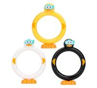 Pool Diving Toys, 3X Funny Cute Cartoon Retrieve Rings, Sinking Game for Swimming Pool, Beach, Outdoor Water Play, Party, Family Fun, Summer Activities