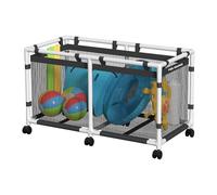 POOL FELLOWS Bac de rangement de piscine, 248 litres, support pour nouilles, jouets, flotteurs, serviettes, organiseur en maille pour équipements de natation, style mini Plus