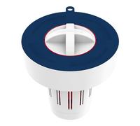 POOL FELLOWS Distributeur de comprimés de chlore flottant pour piscine, avec rappel et 3 réglages réglables, chlorateur durable pour piscine, grande taille, bleu