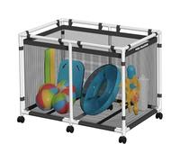 Pool Fellows Panier de rangement en plastique pour piscine, support pour nouilles, jouets, flotteurs, serviettes, organisateur en maille pour équipements de natation, style basique plus