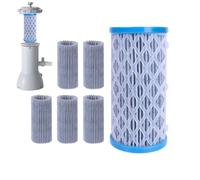 Pool Filter Cartridge, Filtration Device, 4.25x4.25x7.99 Inches Replacement Design, Cleaning Unit with Sturdy Media, Purification Tool with Install, Maintenance Accessory for Community Hotel & Resorts