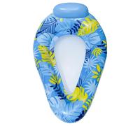 Pool Float, Adult Swimming Raft, 57.09x37.4x16.93 inches Water Lounger Mat, Durable Inflatable Design, Comfortable Contoured, Ideal for Beach Lake River Outdoor Party Use