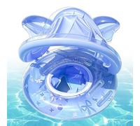 Pool Float for Kids - 56x56x50cm Inflatable Swimming Ring Toy with Canopy -Sturdy Pool Water Tube Inflatable | for Child Boys Girls Backyard Courtyard Patio Beach Pond Garden