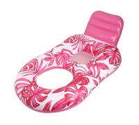 Pool Float Lounger Adult - Inflatable Relaxation Raft, Cup Holder Support, Water Leisure Bed, Outdoor Floating Accessory | Lake Beach Backyard Vacation Travel Teens Summer Comfort Fun Relaxation