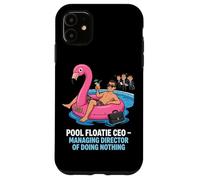 Pool Floatie PDG Directeur général de ne Rien Faire Coque pour iPhone 11