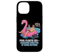 Pool Floatie PDG Directeur général de ne Rien Faire Coque pour iPhone 14