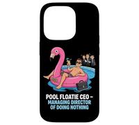 Pool Floatie PDG Directeur général de ne Rien Faire Coque pour iPhone 14 Pro
