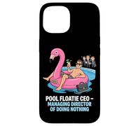 Pool Floatie PDG Directeur général de ne Rien Faire Coque pour iPhone 15