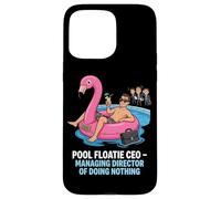 Pool Floatie PDG Directeur général de ne Rien Faire Coque pour iPhone 15 Pro Max