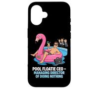 Pool Floatie PDG Directeur général de ne Rien Faire Coque pour iPhone 16