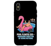 Pool Floatie PDG Directeur général de ne Rien Faire Coque pour iPhone X/XS