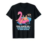 Pool Floatie PDG Directeur général de ne Rien Faire T-Shirt