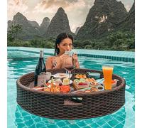 Pool Floats Floating Drink Holder Refreshment Table Tray Swimming Pool Floats