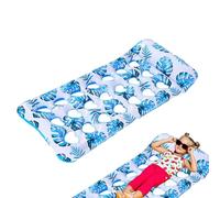 Pool Floats, Inflatable Tanning Bed 69.34x33.88x0.79 inches Raft with Folding Style, Durable Vinyl Floating Lounger, Professional Water Gear with Ergonomic Style, Sun Tanning Bed for Lake