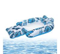 Pool Floats - Swimming Lounger with Cup Holder,Blow Up Pool Lounger,for Women Men Swimmers Beginners Professionals Backyard Parties Lake Beachside Vacation Sunbathing Club