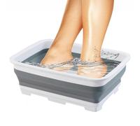 Pool Foot Bath Basin, Large Soaking Tub, Swimming Pool Usage, Outdoor Feet Wash Accessory for Beach, Camping, Spa, Travel, Yard, Picnic, Patio, 14.57x10.63x4.67 inches