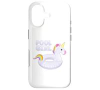 Pool Girl Anneau Flottant pour Enfant Motif Licorne Coque pour iPhone 17