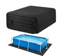 Pool Ground Liner - Thick Reinforced Square Floor Protection Mat for Swimming Areas | PVC Material with Anti Puncture Barrier, Outdoor Pool Base Cover for Garden Terrace Resort Villa, 150x150cm