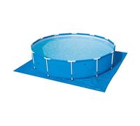 Pool Ground Taps - Tarpaulin Impload Tarp Sheet Cover | Tapis de piscine carré imperméable en PP | Couverture de sol de piscine résistante à la pluie | Protection foncée ou bleu clair aléatoire