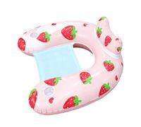 Pool Lounge Float - Inflatable Floating Chair for Water Relaxation | Non-Slip Blow Up Design with Armrests & Cup Holder for Vacation, Sunbathing, Tanning, Party Fun, Travel Adventures and Summer Pool