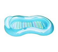 Pool Lounger Float,Gonflable Pour Adultes - Matelas Relax avec coussin pour soleil et chaud, idéal pour les familles et les groupes