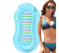 Pool Lounger Float - Gonflable pour bronzage pour adultes, coussin et porte-boissons intégrés pour femmes, hommes, amis et collègues